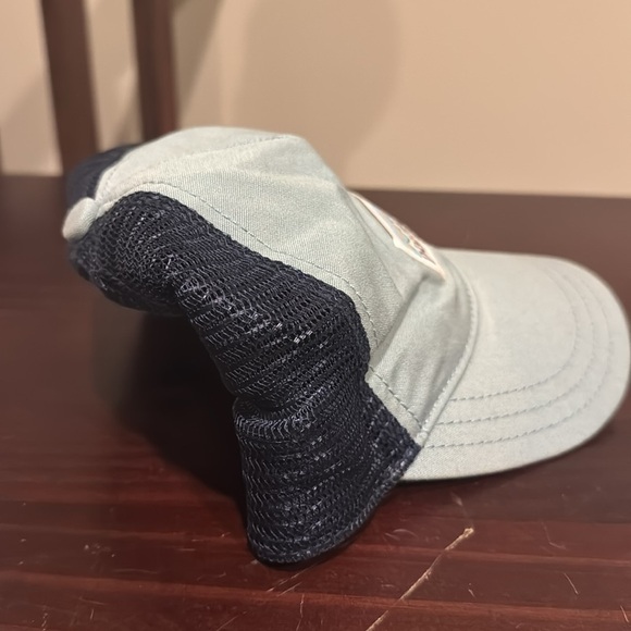 Patagonia Navy gray canvas mesh trucker hat baseball cap one size - Picture 12 of 12